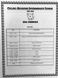 our schedule bell schedule