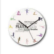Pilates Personalized Wall Clock Wall
