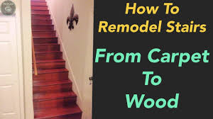how to replace carpet stairs with