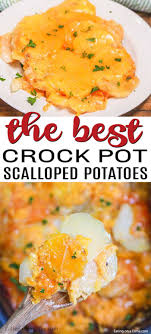 I like making crock pot baked potatoes for a crowd as well. Make This Easy Slow Cooker Scalloped Potatoes Recipe And Never Buy The Store Bought Packaged S Scalloped Potatoes Slow Cooker Scalloped Potatoes Potato Recipes