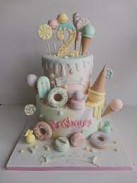  2 Sweet Sweet Birthday Cake Candy Birthday Cakes Candyland Cake gambar png