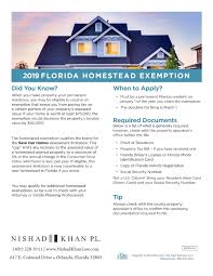 2019 florida homestead exemption
