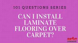 Can you install rubber gym flooring over carpet? Can I Install Laminate Flooring Over Carpet