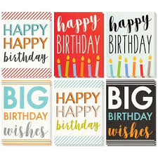 Setcard mobil uygulama ile setcard bakiye sorgulama. Large Birthday Cards Box Set 12 Pack Jumbo Happy Birthday Cards 6 Assorted Designs Birthday Cards Bulk Envelopes Included 8 5 X 11 Inches Target