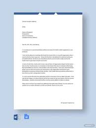 character reference letter 9 word