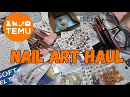 temu nail supply haul acrylic kit