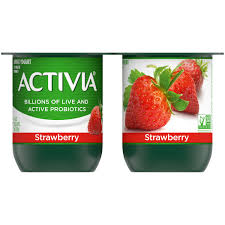 activia yogurt lowfat strawberry