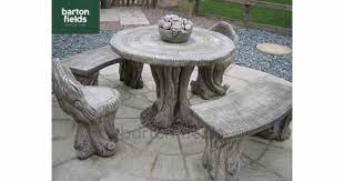 Woodland Patio Stone Garden Tables And