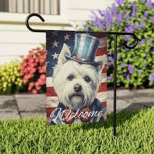 Fourth Of July Themed Garden Flag West