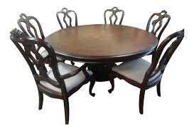 4.1 out of 5 stars 9. Rustic Thomasville Furniture Hills Of Tuscany Dark Rustico 72 Round Dining Table Set 7 Pieces Chairish