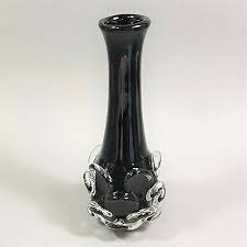 Vintage Aseda Glasbruk Thumbprint Vase