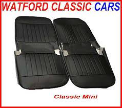 Classic Mini Front Seat Cover Set Black