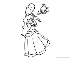 The growth period of children is a period that parents must direct them so that children can catch something positively. Princess Peach From Mario Kart Coloring Pages Xcolorings Com
