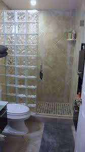 Bathroom Glass Block Partition Ideas