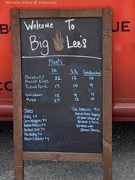 menu of big lees serious about