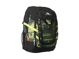 High Sierra Tactic Backpack Backpack Black Covert Chartreuse
