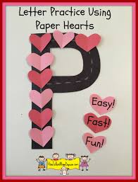Letter Practice Using Paper Hearts Easy Fast Prep Fun