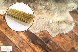 can you brush a sheepskin rug and how to