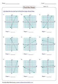 Slope Worksheets Graphing Linear