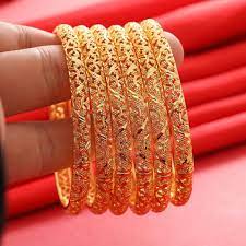 1 gold bangle handmade 24k gold plt