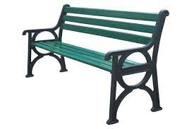 antique with arm rest garden bench set