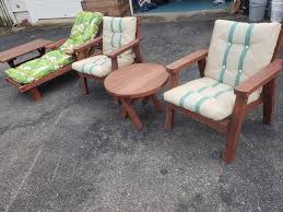 Vintage Redwood Deck Patio Furniture 5