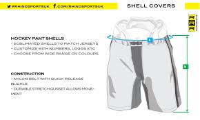 Shell Covers Sizing Guide Rhino Sports