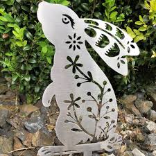 Stainless Steel Garden Art Rabbit