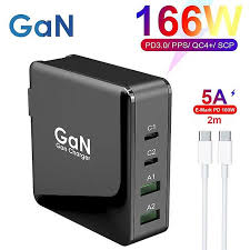 Gan 4 Port 166w Usb C Power Adapter