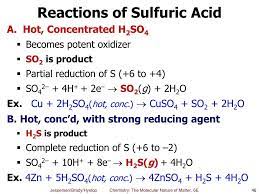 Cu 2h2so4 Cuso4 So2 2h2o - PPT - Chapter 6: Oxidation-Reduction Reactions PowerPoint Presentation -  ID:4269346