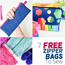 7 absolutely free zipper bag patterns