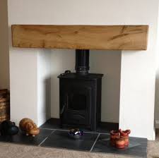 reclaimed oak fireplace beams and