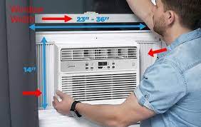 window ac dimensions in inches sizes