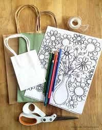 Colourful paper shopping bags on white background. Decorating Gift Bags With Coloring Pages 100 Directions