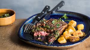 scotch fillet steaks with chimichurri