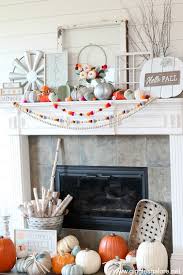 Colorful Fall Mantel Decorating Ideas