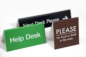 Counter Tent Sign Double Sided Table Top Counter Signs