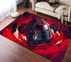 cool racing car pattern carpet for