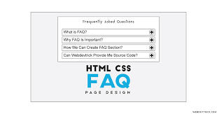 html css faq design with jquery