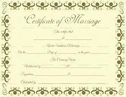 Marriage Certificate Template 22 Editable For Word Pdf Format