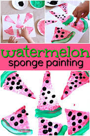 Watermelon Sponge Painting Fantastic