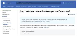 Here are the steps to follow: How To Recover Permanently Deleted Messages On Facebook Gramto