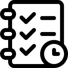 Planning Basic Rounded Lineal Icon