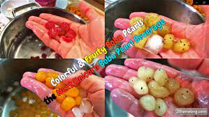 colorful fruity boba pearls recipe