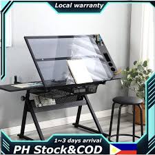 Drafting Glass Table Drawing Table With