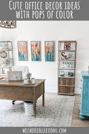 office decorating ideas with pops of