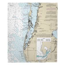 Fl Clearwater Fl Nautical Chart Blanket Nautical Chart