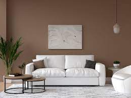 color furniture goes with brown walls