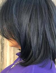 Dark blue balayage for long hair, jet black hair color with midnight blue highlights for medium length, ideas for short hair, and useful tips are here! 20 Amazing Blue Black Hair Color Looks