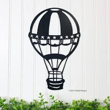 hot air balloon metal wall art vintage